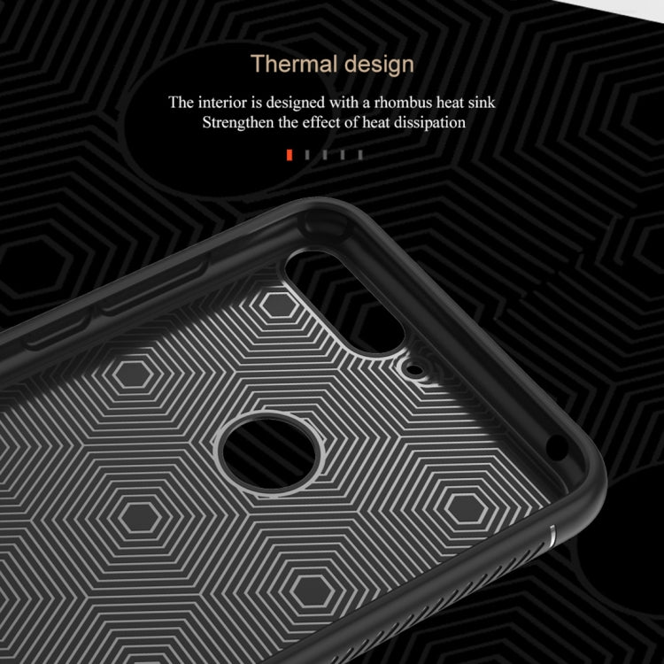 Lenuo Leshen Series for Huawei Y6 (2018)/Enjoy 8e TPU Litchi Texture Dropproof Protective Back Cover Case