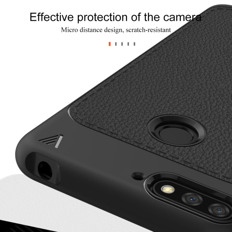 Lenuo Leshen Series for Huawei Y6 (2018)/Enjoy 8e TPU Litchi Texture Dropproof Protective Back Cover Case