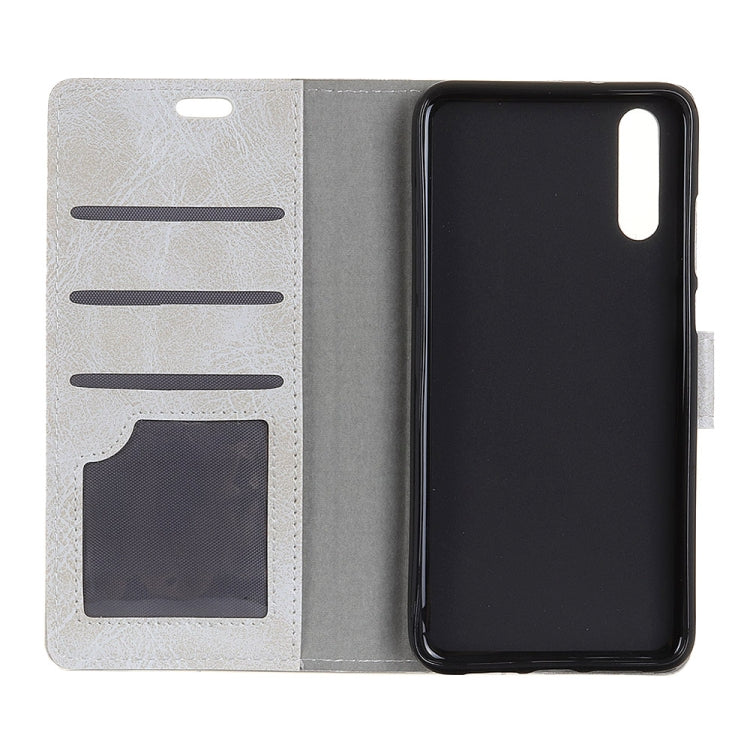 Retro Crazy Horse Texture Horizontal Flip Leather Case for Huawei Honor Magic 2, with Holder & Card Slots & Photo Frame