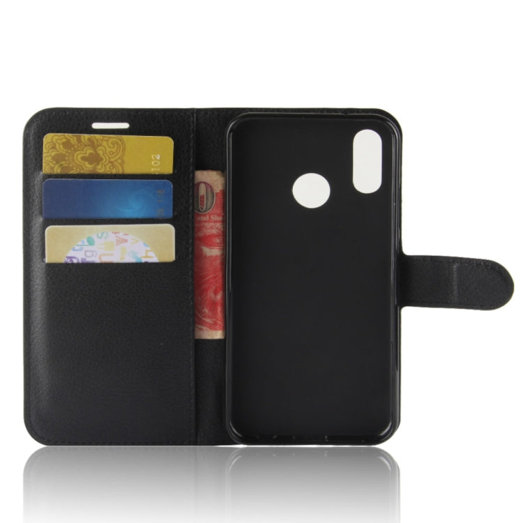 For Huawei P20 Lite PU + TPU Litchi Texture Horizontal Flip Leather Case with Wallet & Holder & Card Slots