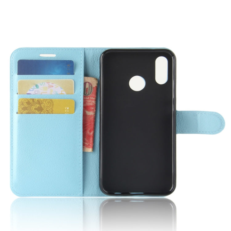 For Huawei P20 Lite PU + TPU Litchi Texture Horizontal Flip Leather Case with Wallet & Holder & Card Slots