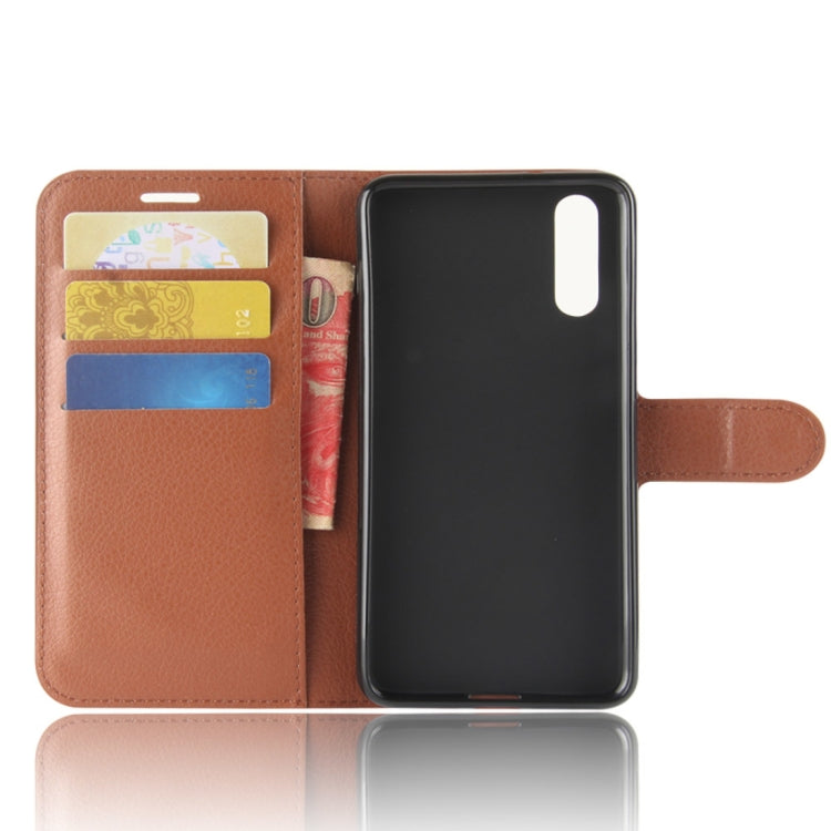 For Huawei P20 PU + TPU Litchi Texture Horizontal Flip Leather Case with Wallet & Holder & Card Slots