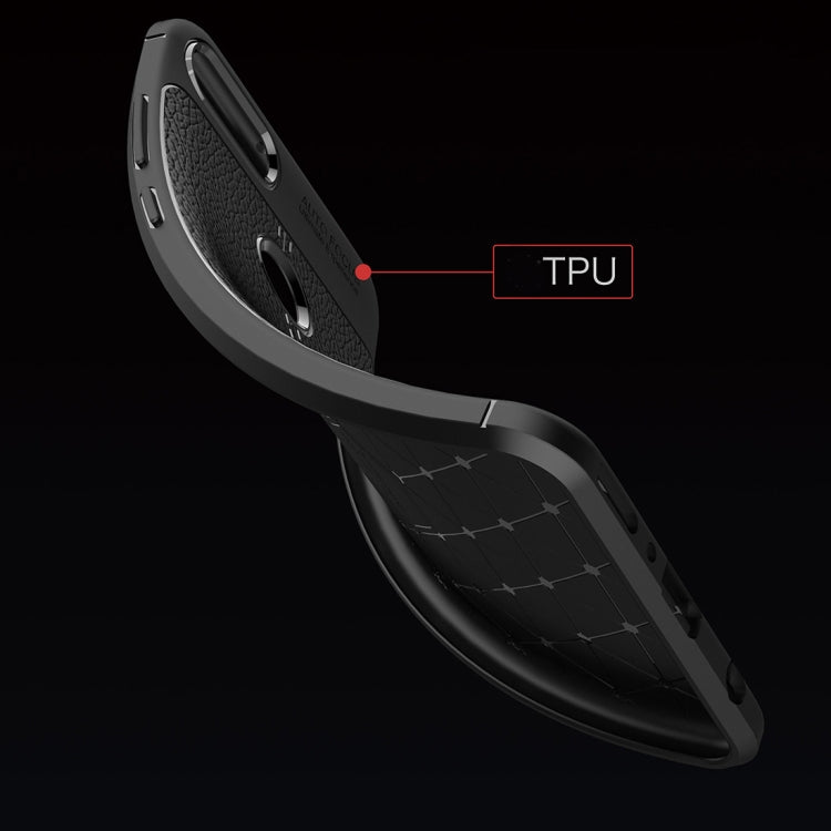 For Huawei Y9 (2018) / Enjoy 8 Plus Litchi Texture Soft TPU Protective Back Cover Case