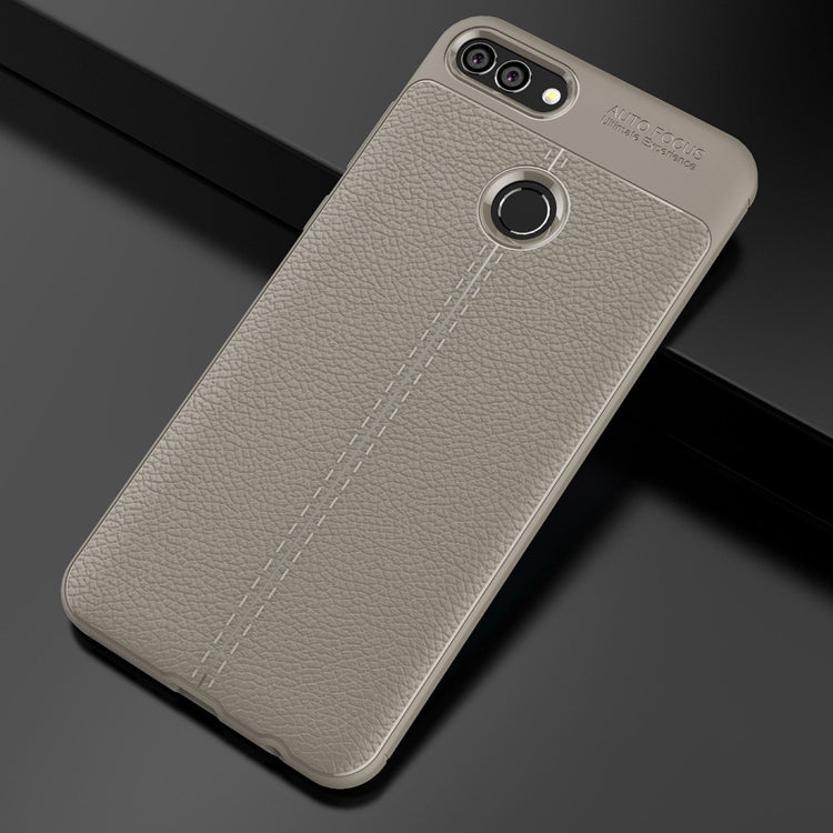 For Huawei Y9 (2018) / Enjoy 8 Plus Litchi Texture Soft TPU Protective Back Cover Case