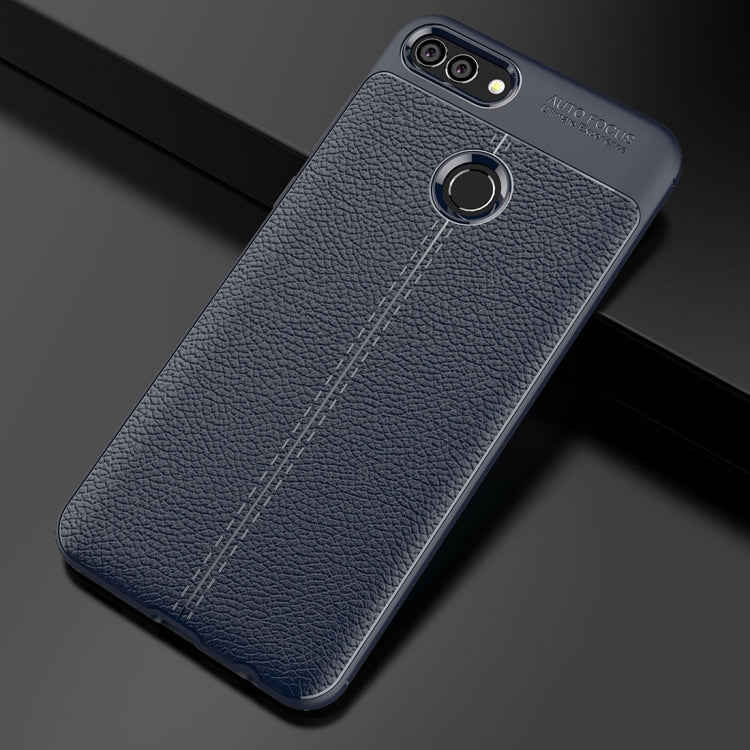 For Huawei Y9 (2018) / Enjoy 8 Plus Litchi Texture Soft TPU Protective Back Cover Case