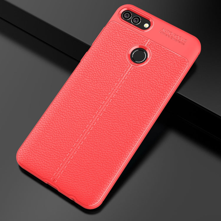 For Huawei Y9 (2018) / Enjoy 8 Plus Litchi Texture Soft TPU Protective Back Cover Case