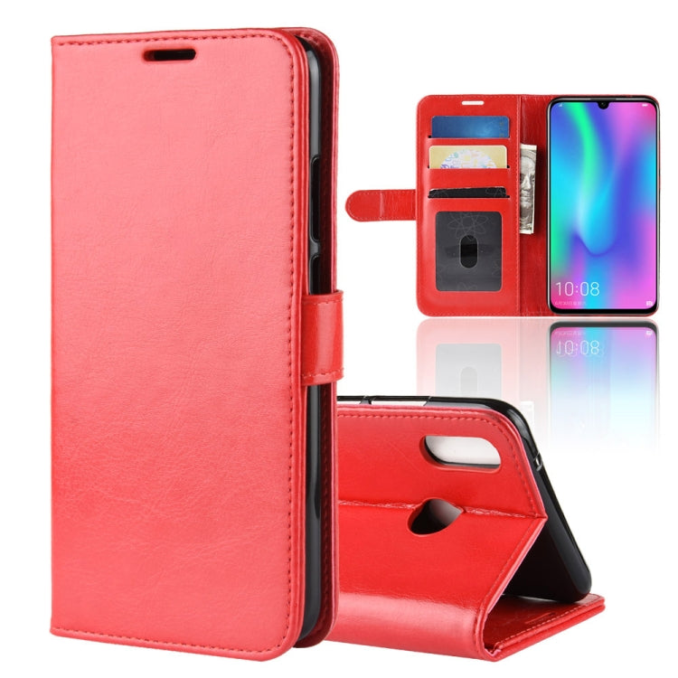 R64 Texture Single Fold Horizontal Flip Leather Case for Huawei Honor 10 Lite, with Holder & Card Slots & Wallet