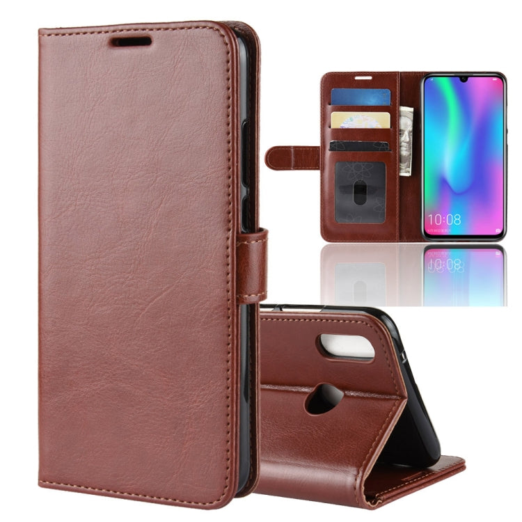 R64 Texture Single Fold Horizontal Flip Leather Case for Huawei Honor 10 Lite, with Holder & Card Slots & Wallet