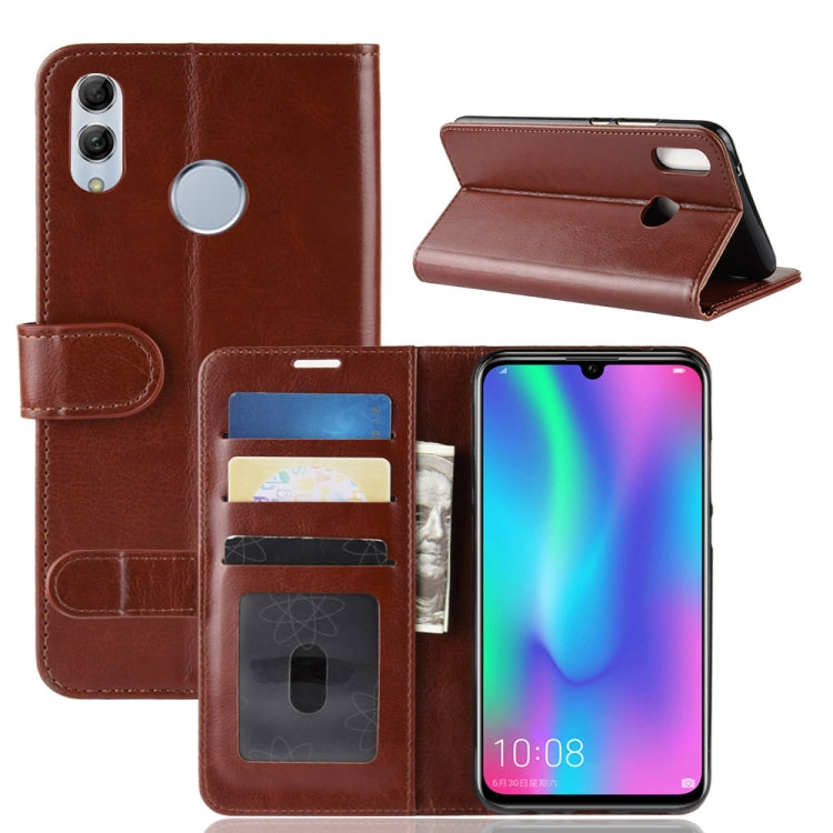R64 Texture Single Fold Horizontal Flip Leather Case for Huawei Honor 10 Lite, with Holder & Card Slots & Wallet