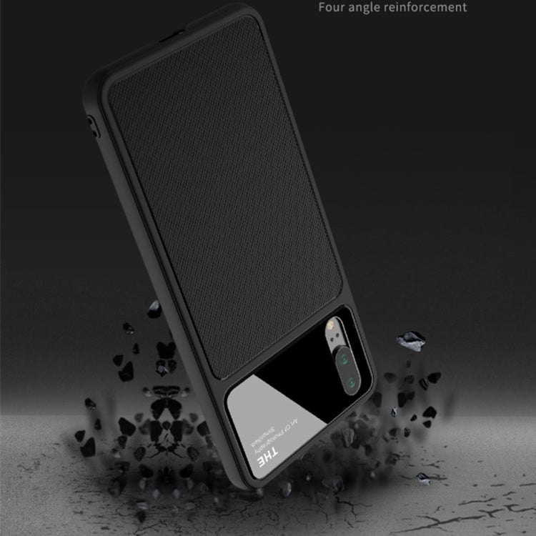 Lenuo LeJazz Series for Huawei P20 Shockproof TPU + Glass Protective Back Case