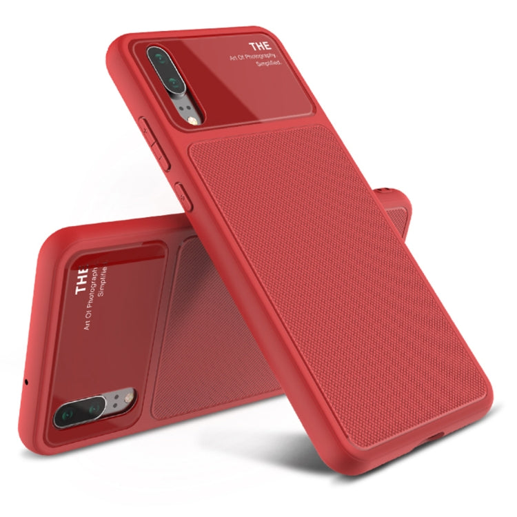 Lenuo LeJazz Series for Huawei P20 Shockproof TPU + Glass Protective Back Case