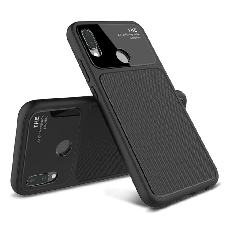 Lenuo LeJazz Series for Huawei P20 Lite / Nova 3e Shockproof TPU + Glass Protective Back Case