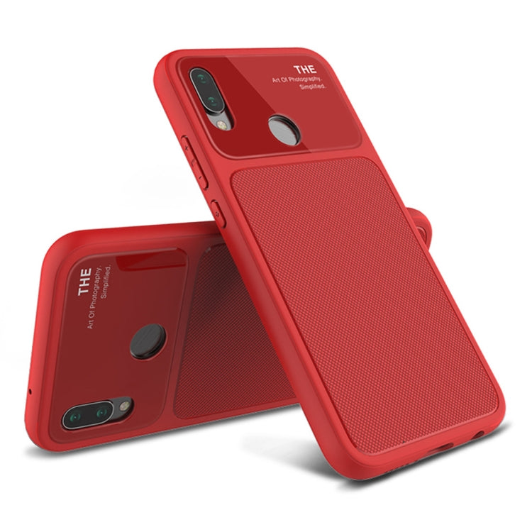 Lenuo LeJazz Series for Huawei P20 Lite / Nova 3e Shockproof TPU + Glass Protective Back Case