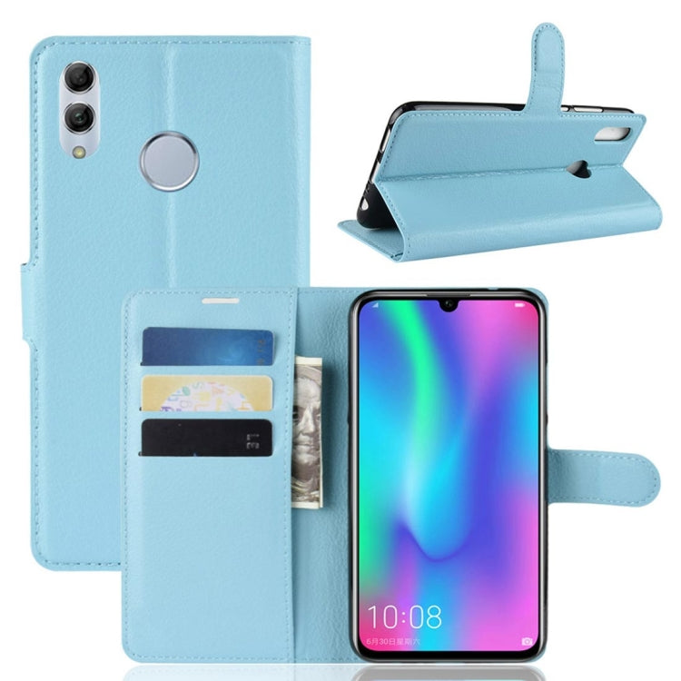 PU + TPU Litchi Texture Horizontal Flip Leather Case with Wallet & Holder & Card Slots for Huawei Honor 10 Lite