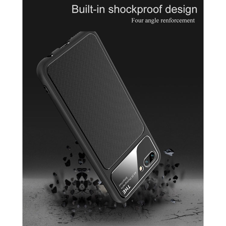 Lenuo LeJazz Series TPU + Glass Case for Huawei Honor 10 (Blue)