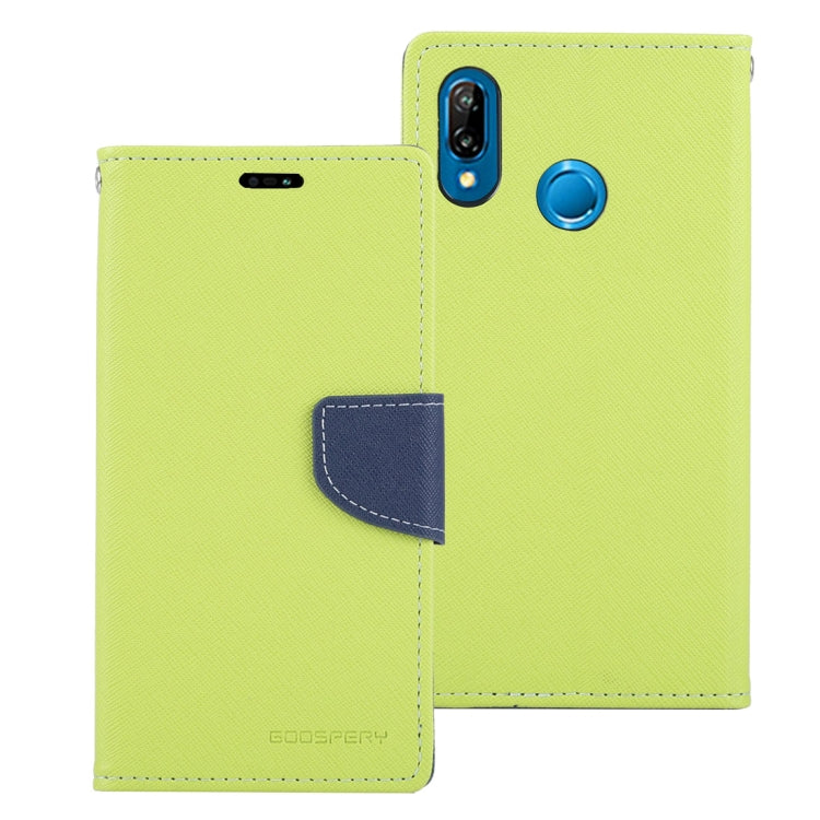 GOOSPERY FANCY DIARY Horizontal Flip PU Leather Case for Huawei P20 Lite, with Holder & Card Slots & Wallet