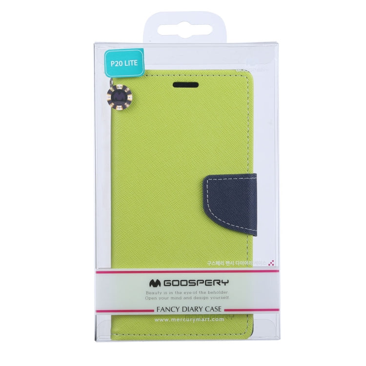 GOOSPERY FANCY DIARY Horizontal Flip PU Leather Case for Huawei P20 Lite, with Holder & Card Slots & Wallet