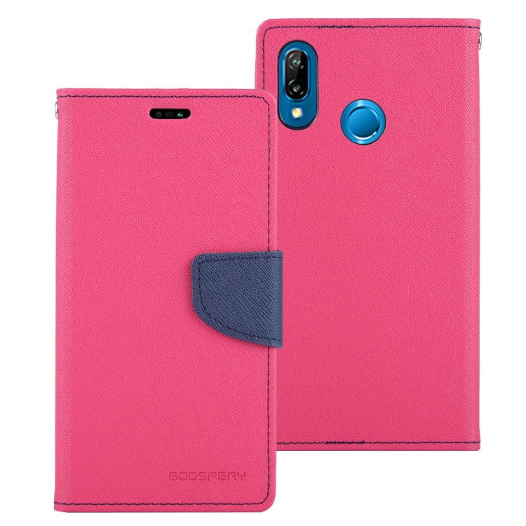 GOOSPERY FANCY DIARY Horizontal Flip PU Leather Case for Huawei P20 Lite, with Holder & Card Slots & Wallet