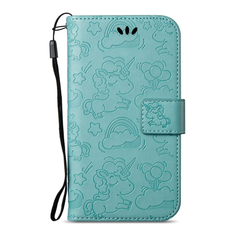 For Huawei Y3 (2017) Pressed Horse Cloud Print Horizontal Flip Leather Case with Holder & Card Slots & Wallet & Lanyard