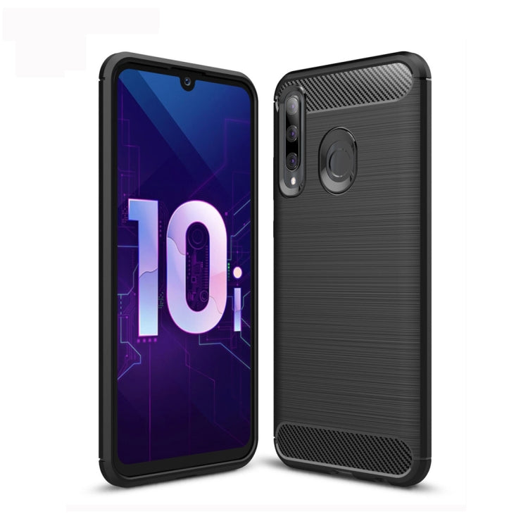 Brushed Texture Carbon Fiber TPU Case for Huawei Honor 10i