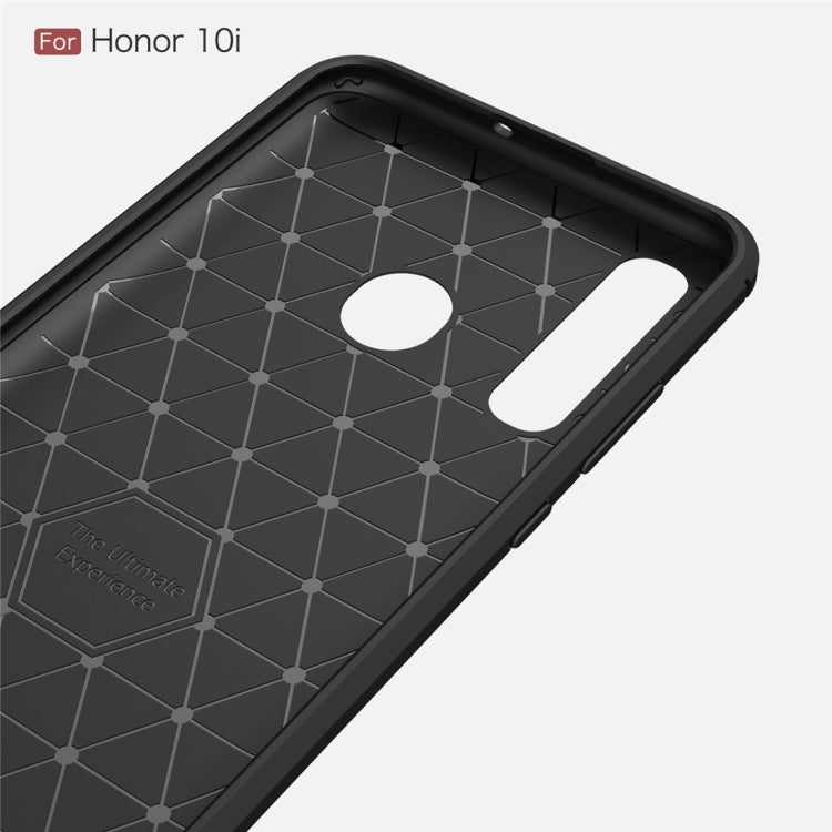 Brushed Texture Carbon Fiber TPU Case for Huawei Honor 10i