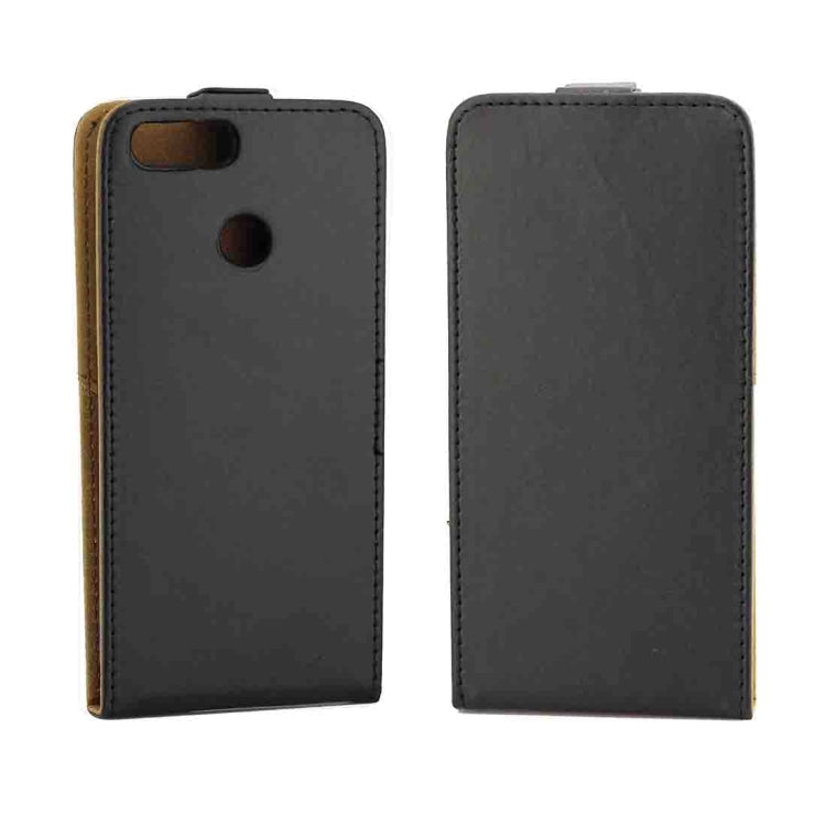 For Huawei Honor 7X Vertical Flip Leather Protective Back Cover Case with Card Slot (Black)