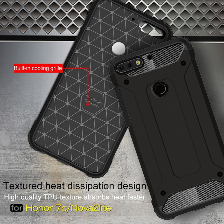 For Huawei Honor Play 7C Full-body Rugged TPU + PC Combination Back Cover Case