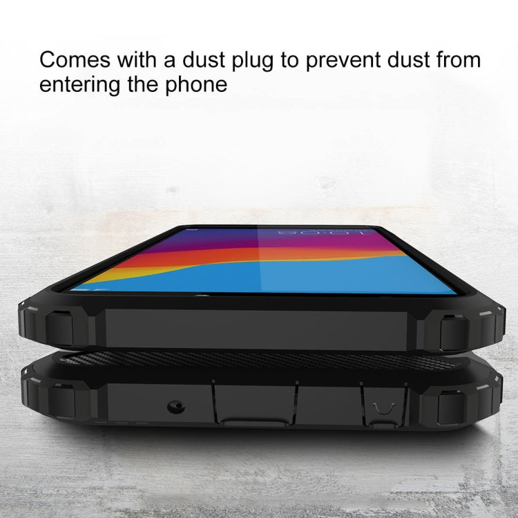 For Huawei Honor Play 7C Full-body Rugged TPU + PC Combination Back Cover Case