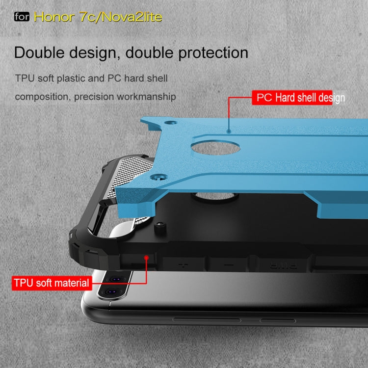 For Huawei Honor Play 7C Full-body Rugged TPU + PC Combination Back Cover Case