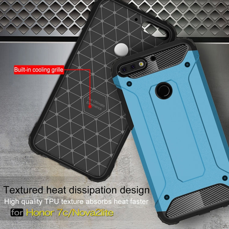 For Huawei Honor Play 7C Full-body Rugged TPU + PC Combination Back Cover Case