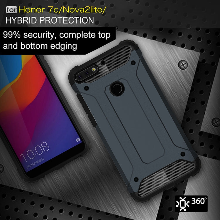 For Huawei Honor Play 7C Full-body Rugged TPU + PC Combination Back Cover Case