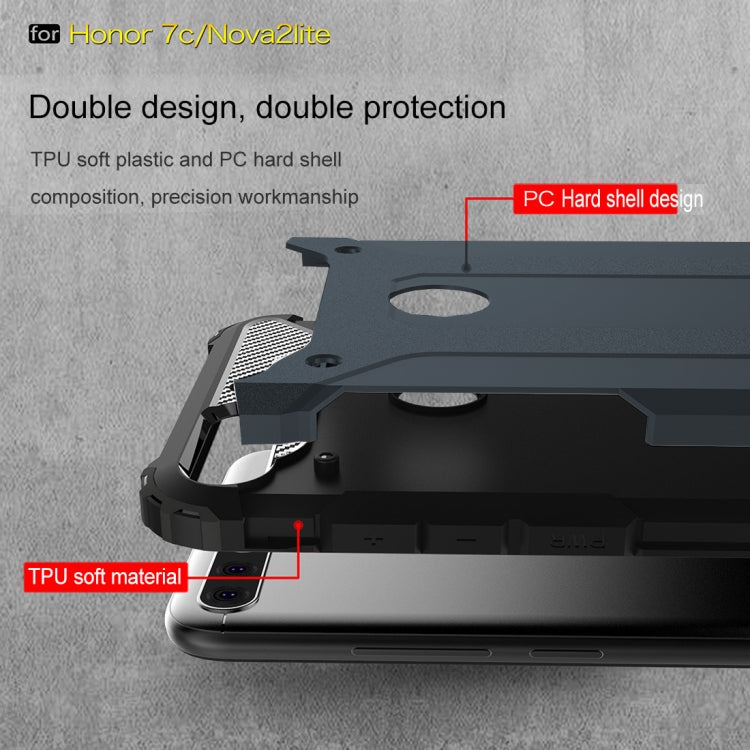 For Huawei Honor Play 7C Full-body Rugged TPU + PC Combination Back Cover Case
