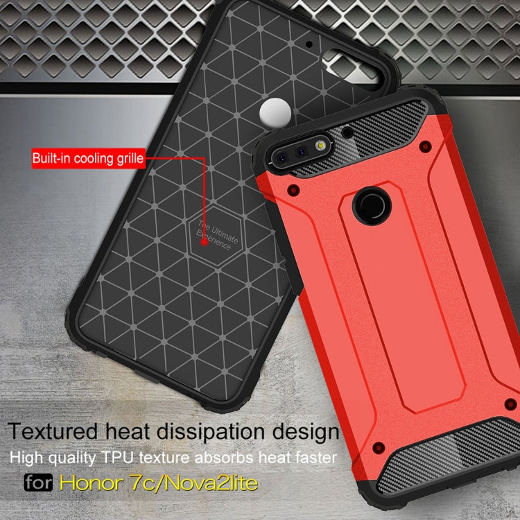 For Huawei Honor Play 7C Full-body Rugged TPU + PC Combination Back Cover Case