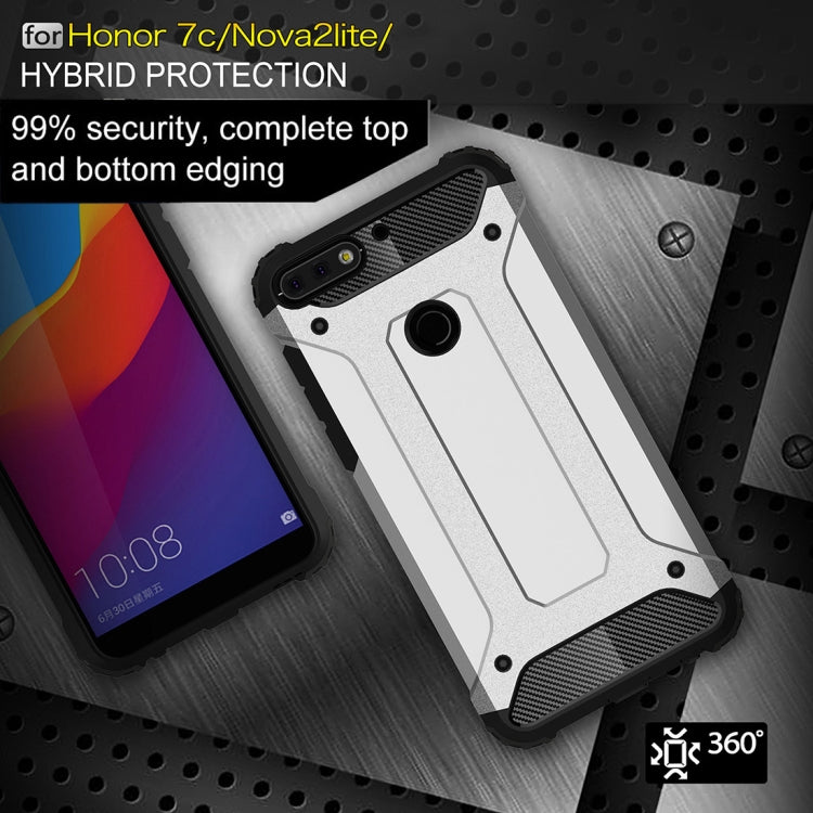 For Huawei Honor Play 7C Full-body Rugged TPU + PC Combination Back Cover Case
