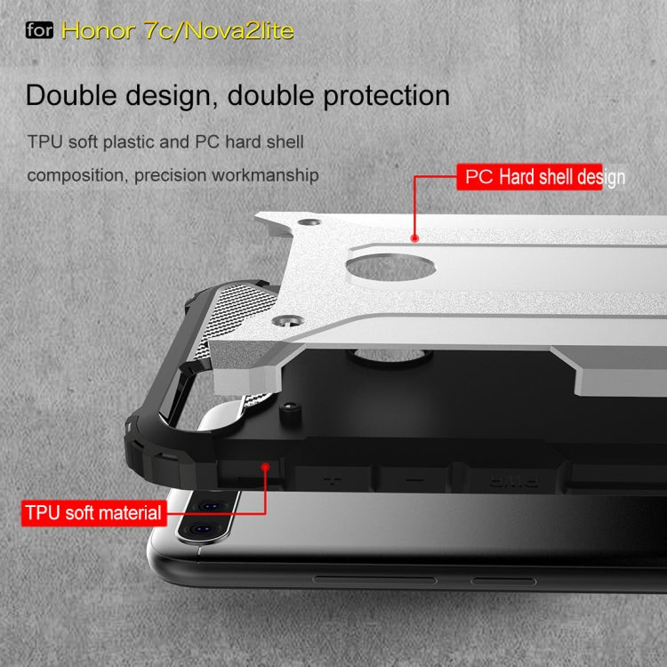 For Huawei Honor Play 7C Full-body Rugged TPU + PC Combination Back Cover Case