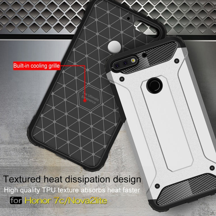 For Huawei Honor Play 7C Full-body Rugged TPU + PC Combination Back Cover Case