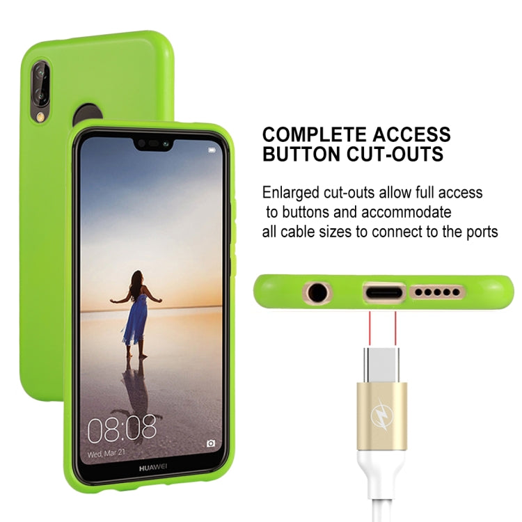 GOOSPERY PEARL JELLY Series for Huawei P20 Lite TPU Full Coverage Protective Back Cover Case