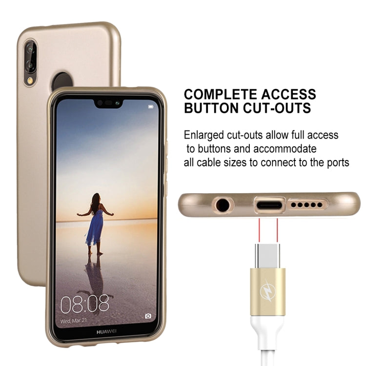 GOOSPERY PEARL JELLY Series for Huawei P20 Lite TPU Full Coverage Protective Back Cover Case