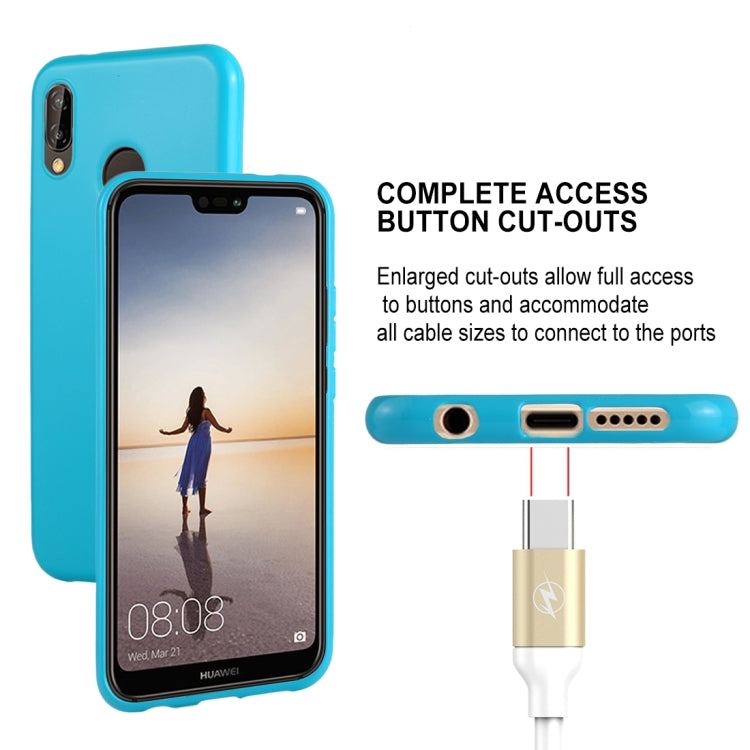GOOSPERY PEARL JELLY Series for Huawei P20 Lite TPU Full Coverage Protective Back Cover Case