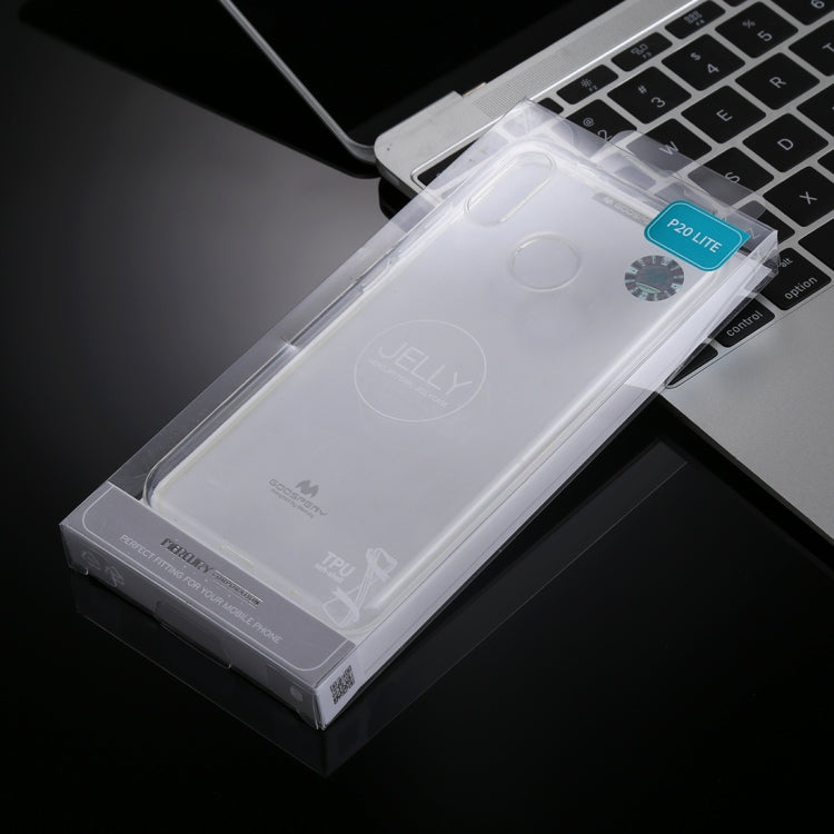 GOOSPERY PEARL JELLY Series for Huawei P20 Lite TPU Full Coverage Protective Back Cover Case