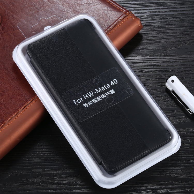 For Huawei Mate 40 PU Leather Horizontal Flip Case, with Caller ID Display & Sleep / Wake-up Function