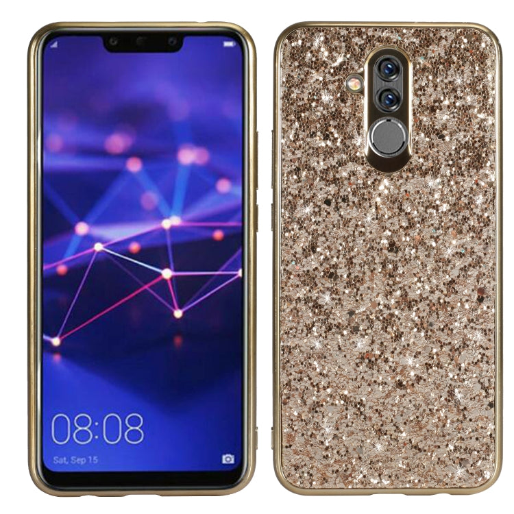 Glittery Powder Shockproof TPU Case for Huawei Mate 20 Lite / Maimang 7