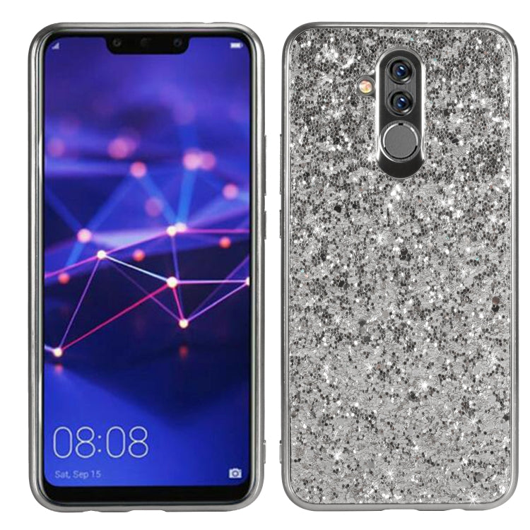 Glittery Powder Shockproof TPU Case for Huawei Mate 20 Lite / Maimang 7