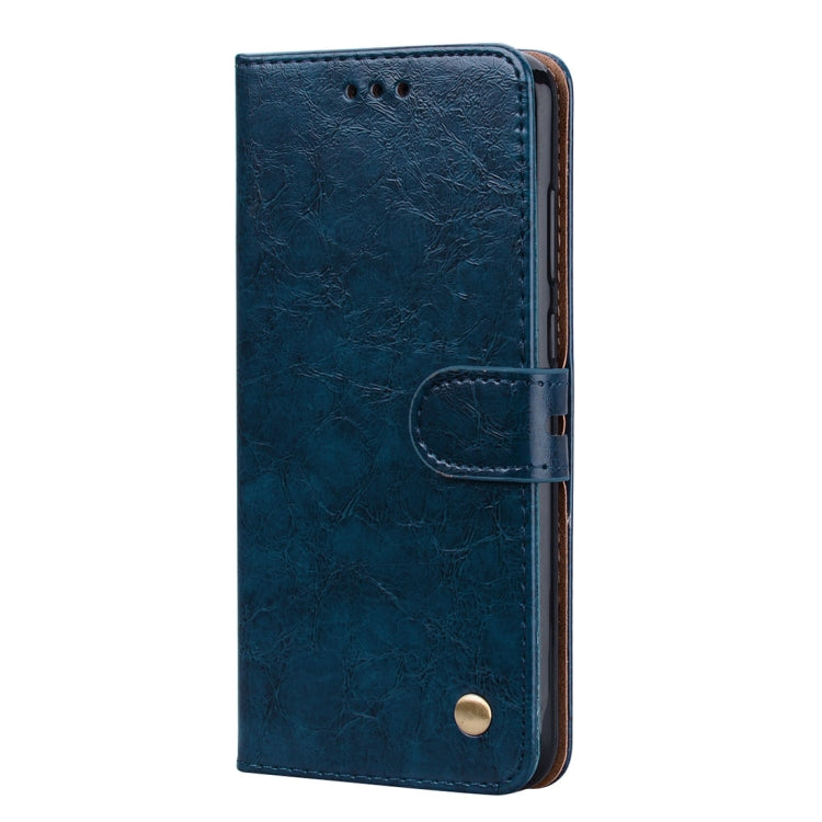 Business Style Oil Wax Texture Horizontal Flip Leather Case for Huawei Honor 7A (with fingerprint hole), with Holder & Card Slots & Wallet