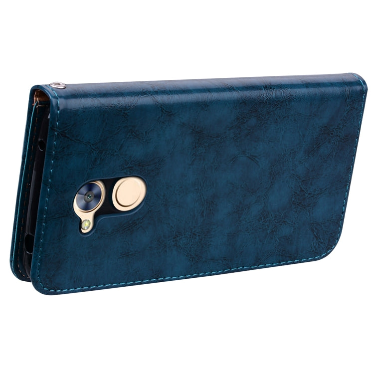 For Huawei Honor 6A Business Style Oil Wax Texture Horizontal Flip Leather Case with Holder & Card Slots & Hand Strap
