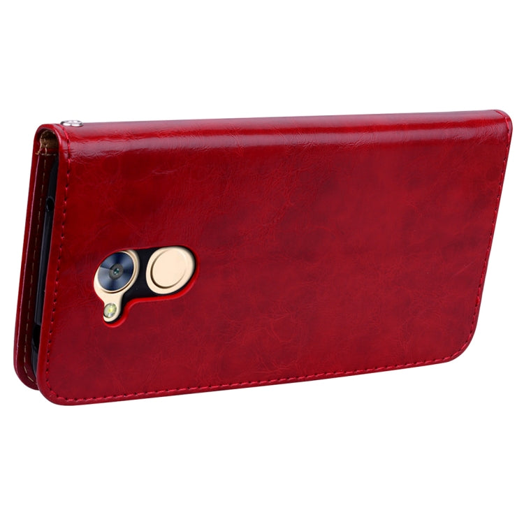 For Huawei Honor 6A Business Style Oil Wax Texture Horizontal Flip Leather Case with Holder & Card Slots & Hand Strap