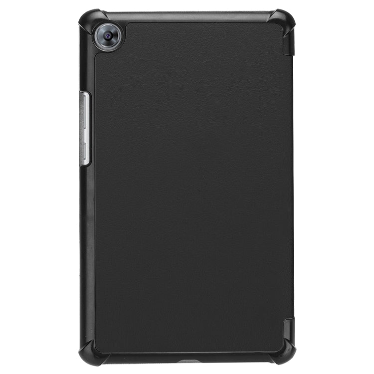 For Huawei MediaPad M5 8.4 inch Tablet Tri-Fold Custer Texture Horizontal Flip PU Leather Protective Case with Holder & Sleep / Wake-up Function