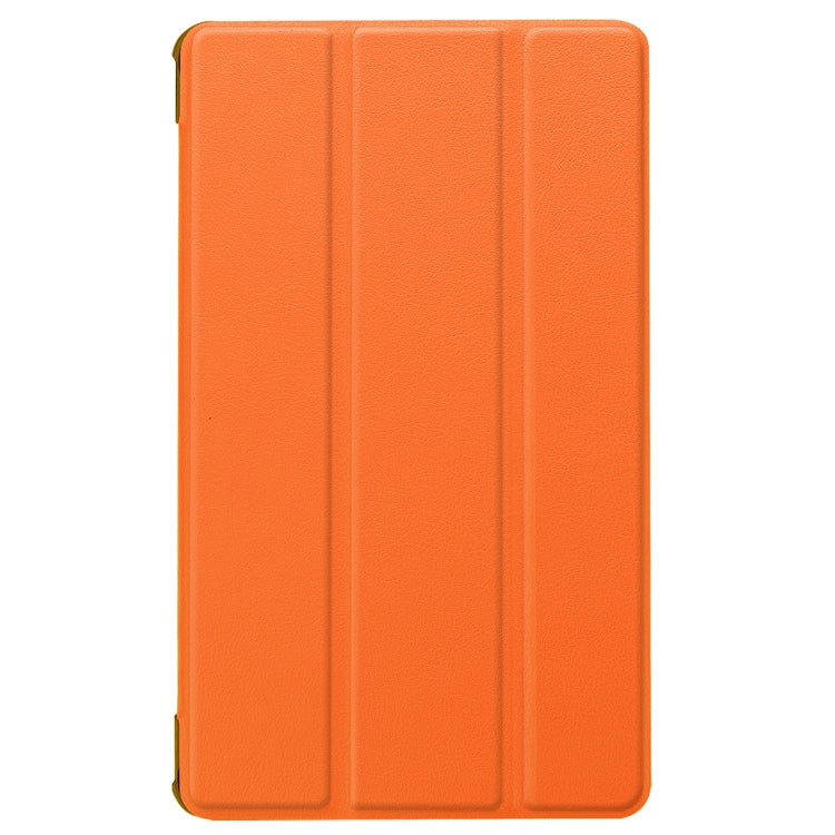 For Huawei MediaPad M5 8.4 inch Tablet Tri-Fold Custer Texture Horizontal Flip PU Leather Protective Case with Holder & Sleep / Wake-up Function