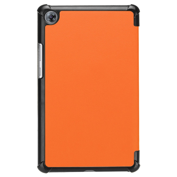 For Huawei MediaPad M5 8.4 inch Tablet Tri-Fold Custer Texture Horizontal Flip PU Leather Protective Case with Holder & Sleep / Wake-up Function