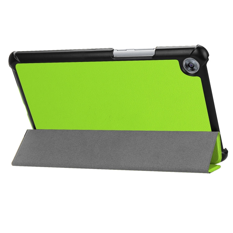 For Huawei MediaPad M5 8.4 inch Tablet Tri-Fold Custer Texture Horizontal Flip PU Leather Protective Case with Holder & Sleep / Wake-up Function